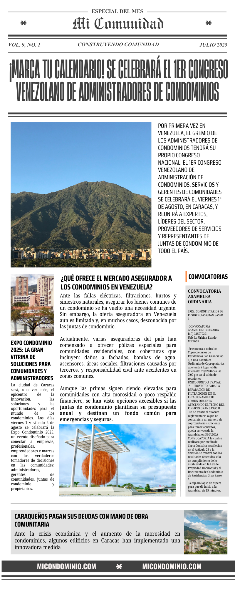Mi Comunidad - Julio