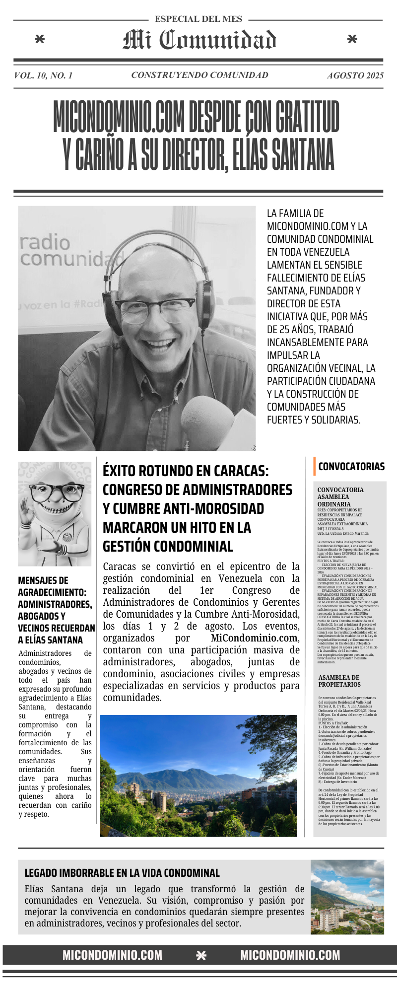 Mi Comunidad - Agosto