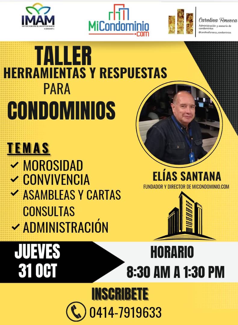 TALLER DE HERRAMIENTAS Y RESPUESTAS PARA CONDOMINIOS DE NUEVA ESPARTA.