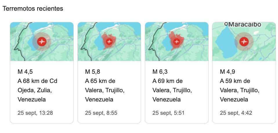 Enjambre sísmico sacude el occidente de Venezuela: Funvisis confirma múltiples temblores, el mayor cercano a magnitud 6